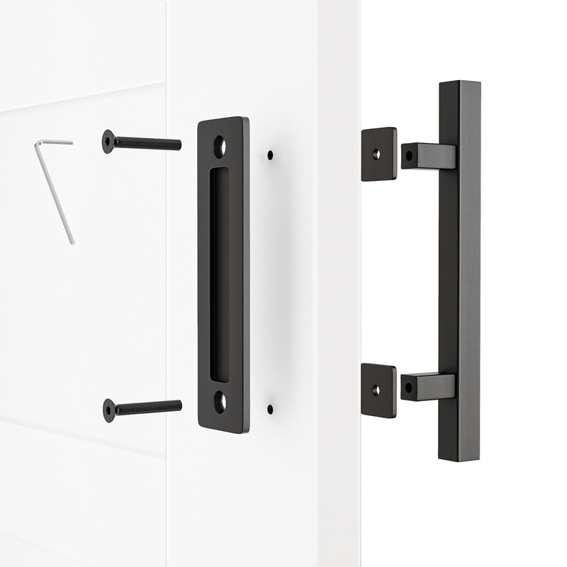 Lazio LAZ Barn Door Handle Bar Cuboid For Bedroom Kitchen Shower